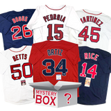 Autographed/Signed Boston Baseball Jersey Mystery Box with PSA JSA or Beckett COA