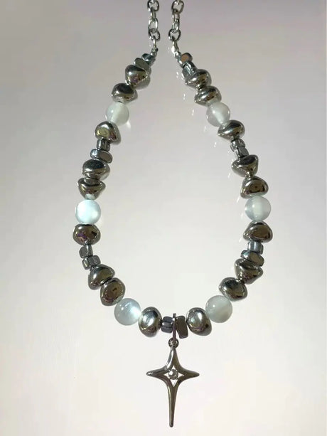 Punk Cross Star Pendant Necklaces - Lootquake