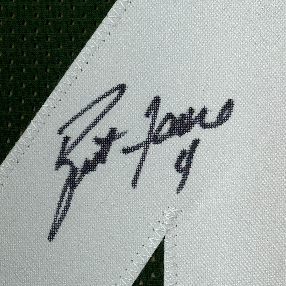 Camiseta de fútbol americano Green Bay Green de 35 x 39, enmarcada, autografiada y firmada por Brett Favre (JSA COA)