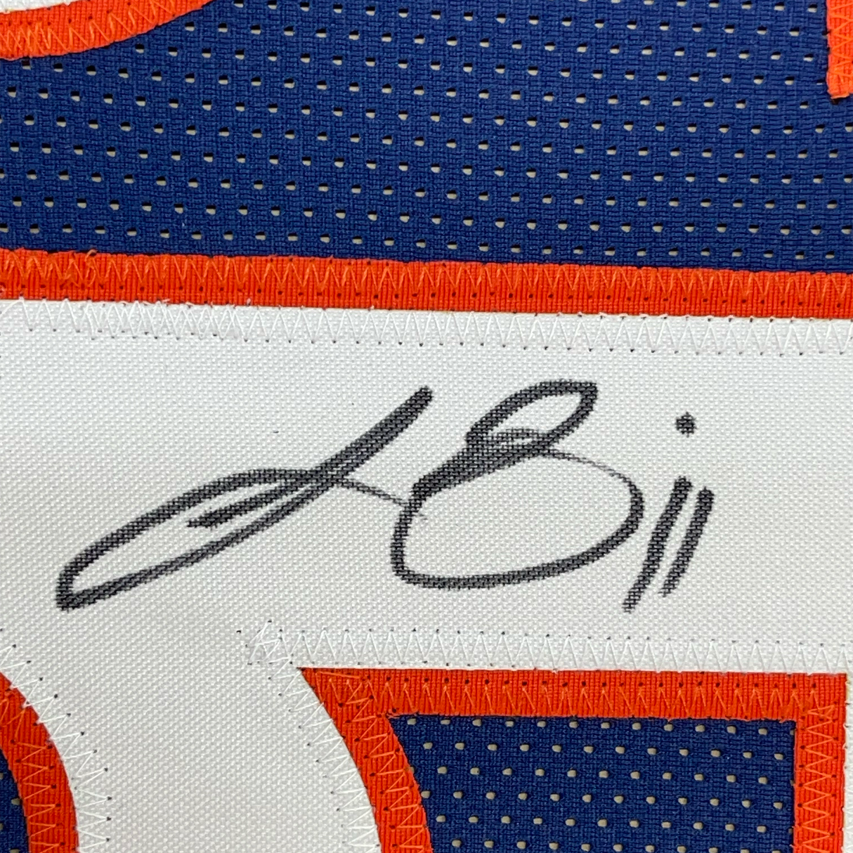 Camiseta de fútbol azul de Chicago Beckett BAS COA enmarcada, autografiada y firmada por Lance Briggs, 35 x 39