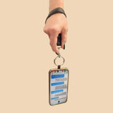 Clip & Go Strap w/Pouch Brushed Vegan Leather