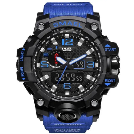 SMAEL Brand Men Sports Watches Dual Display - Lootquake