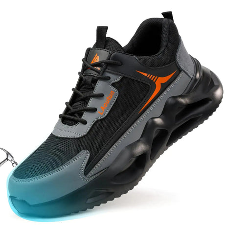 LAoutun Steel Toe Shoes for Men Women Safety Work Shoes Indestructible Steel Toe Sneakers Lightweight Work Shoes Toe Shoes - Lootquake