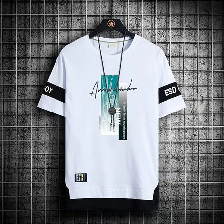 2024 Men's Korean Fashion Summer Short Sleeve T-Shirts - Lootquake