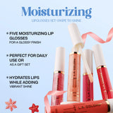 L.A COLORS Dream To Gleam Shiny Lip glosses (Value Pack)