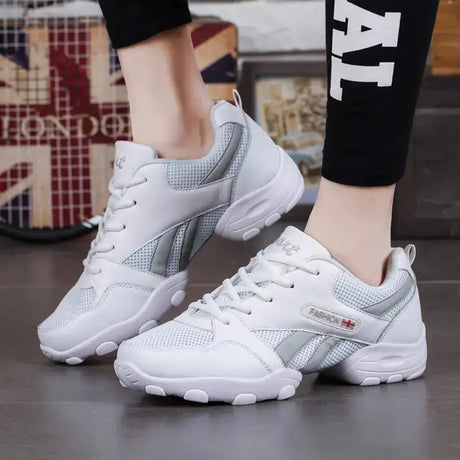 Men's Dance Shoes - Soft, Breathable, Leather Fitness Shoes - Lootquake