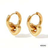 XINGX Earrings Stainless Steel Glossy Earrings - Lootquake