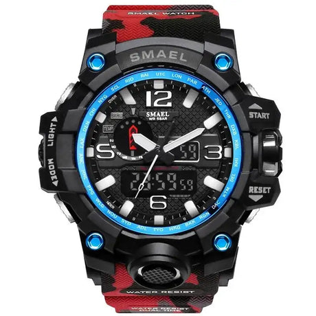 SMAEL Brand Men Sports Watches Dual Display - Lootquake