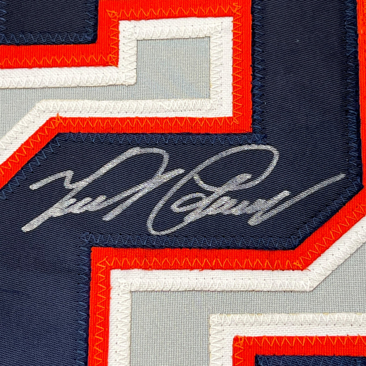 Camiseta de béisbol enmarcada, autografiada y firmada por Miguel Cabrera, 35 x 39, gris Detroit, JSA COA
