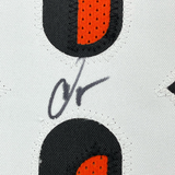 Camiseta de fútbol americano de Cincinnati naranja, enmarcada, autografiada y firmada por Chad Ochocinco (Johnson), 35 x 39, JSA COA