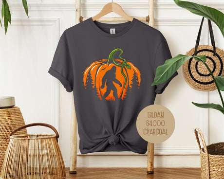 Bigfoot Pumpkin Halloween Shirt-1