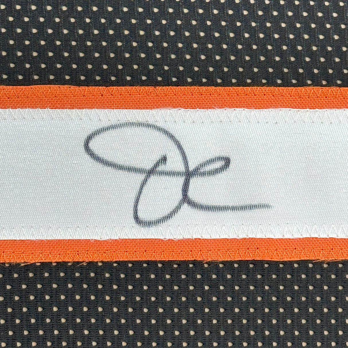 Framed Autographed/Signed Ja'Marr Chase 35x39 Cincinnati Black Football Jersey JSA COA