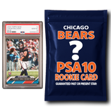 Paquete misterioso de tarjetas de novato calificadas de los Chicago Bears PSA 10