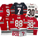 Autographed/Signed Chicago Hockey Jersey Mystery Box with PSA JSA or Beckett COA