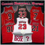 Caja misteriosa de camisetas de baloncesto de Chicago autografiadas/firmadas con PSA JSA o Beckett COA 