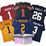 College Autographed/Signed Football Jersey Mystery Box with PSA JSA or Beckett COA
