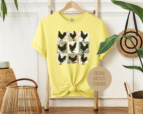 Cute Boho Chickens Shirt-1