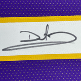 Framed Autographed/Signed Daunte Culpepper 35x39 Minnesota Purple Football Jersey JSA COA