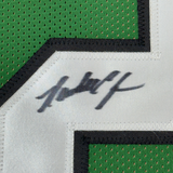 Camiseta de fútbol verde Filadelfia de 35 x 39, enmarcada, autografiada y firmada por Randall Cunningham (JSA COA)