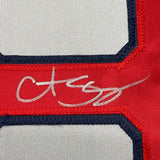 Camiseta de béisbol enmarcada, autografiada y firmada por Curt Schilling, 35 x 39, color gris Boston, JSA COA
