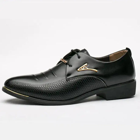 Men's Business Dress Shoes - Stylish Pointed Leather Shoes - Lootquake