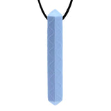 GNAWRISHING Sensory Chew Necklace 1-Pieces-Diamond Chew Necklaces for Kids with Autism ADHD SPD Chewing Oral Motor (Baby Blue) - Lootquake