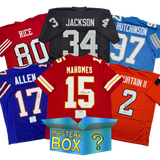 Autographed/Signed Football DIAMOND Series 4 Jersey Mystery Box with PSA JSA or Beckett COA