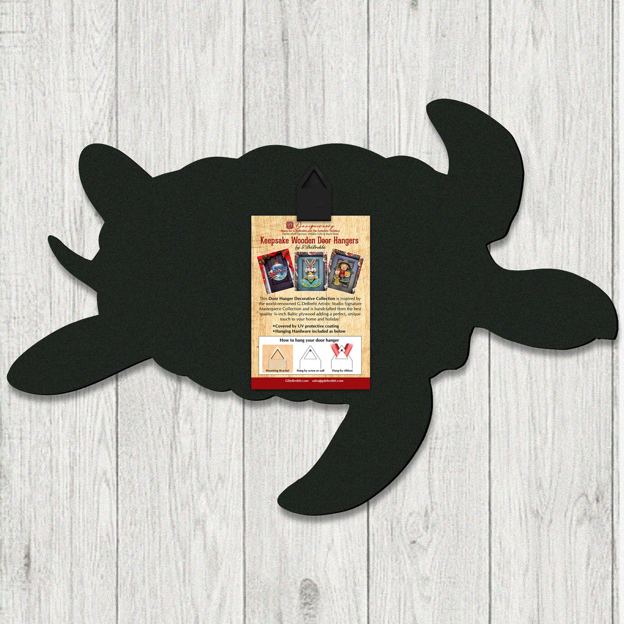 Mermaid & Dolphins Coastal Door Hanger - Handcrafted Ocean Fantasy Art Decor by G. DeBrekht - Coastal Holiday Decor - 81985143H