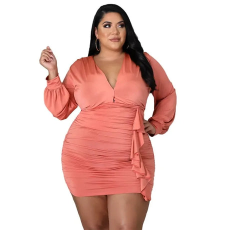Women Autumn Plus Size Dresses - Lootquake