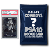 Paquete misterioso de tarjetas de novato calificadas de los Dallas Cowboys PSA 10