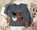 Cute Chickens Christmas Sweatshirt
