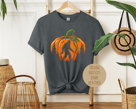 Bigfoot Pumpkin Halloween Shirt-3