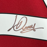 Camiseta de fútbol roja del Liverpool, enmarcada, autografiada y firmada por Luis Díaz, 35 x 39, Beckett BAS COA
