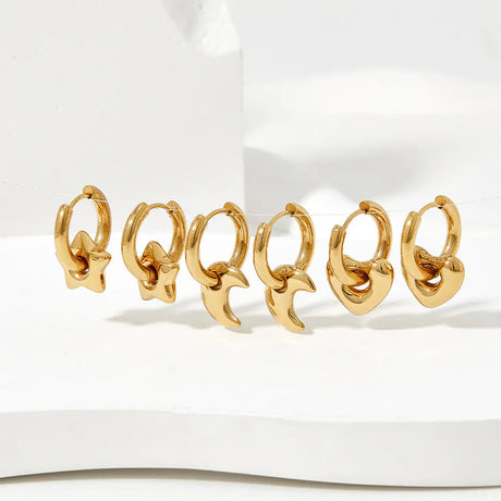 XINGX Earrings Stainless Steel Glossy Earrings - Lootquake