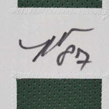 Framed Autographed/Signed Romeo Doubs 35x39 Green Bay Green Football Jersey JSA COA