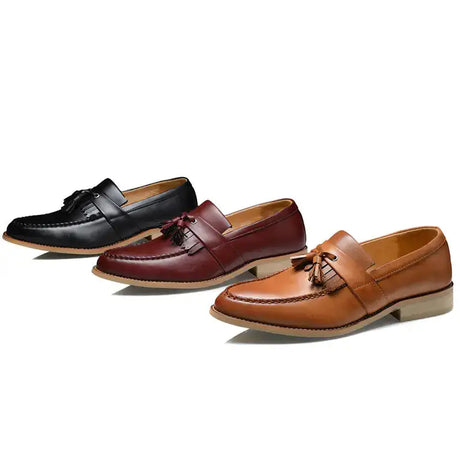 Men's Spring Dress Shoes - Stylish Pointed Oxford Shoes - Lootquake