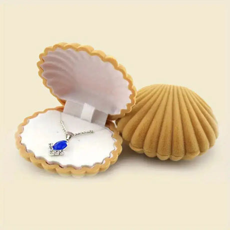 Shell Shaped Jewelry Box for Earrings and Necklaces - Lootquake