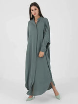 Fashion Single Breasted Muslim Dresses - Lootquake