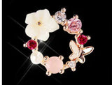 Petal Earrings, Pearl Studs, Colorful Drop Earrings - Lootquake
