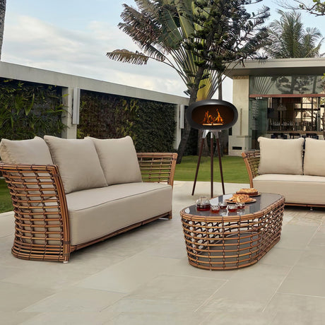 Tripod Indoor + Outdoor Ethanol Fireplace-2