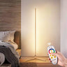 55" RGBCW Corner Floor Lamp-Black/Gold/White