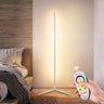 55" RGBCW Corner Floor Lamp-Black/Gold/White