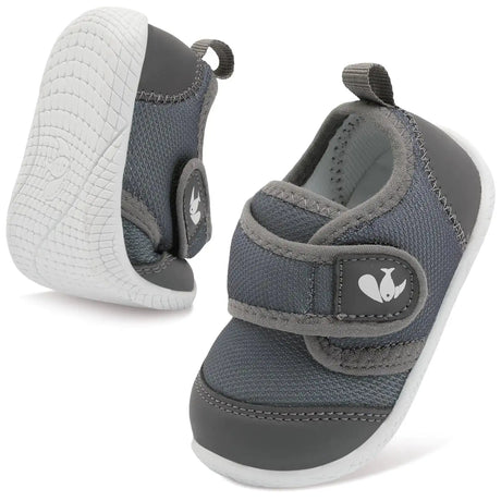 FEETCITY Toddler Shoes Boys Girls Barefoot Shoes Kids Breathable Sneakers Tennis Shoes Infant Slip On Shoes Toddler Walking Shoes 9.5-10 Toddler Grey - Lootquake
