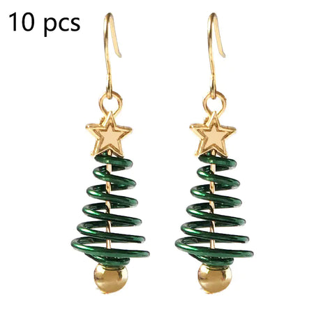 Christmas Earrings Tree Star DIY Earrings - Lootquake