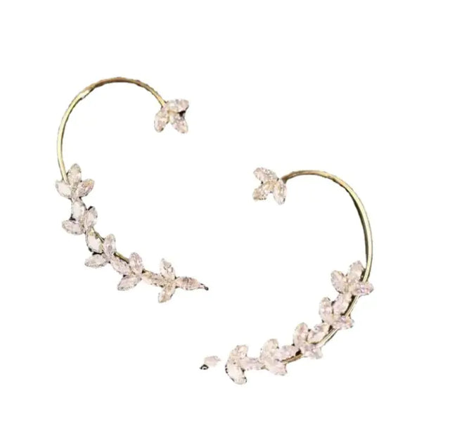 Women's Zircon Wheat Earrings Without Pierced Earrings - Lootquake