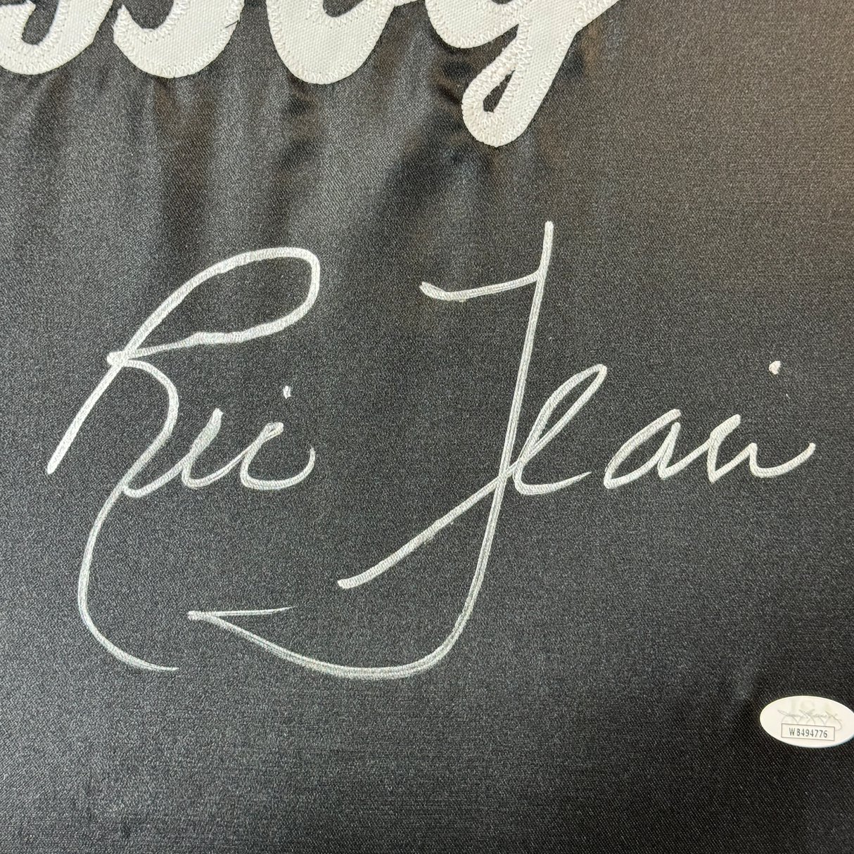 Bata de lucha libre WWE enmarcada, autografiada y firmada por Ric Flair, 35 x 39, color negro, réplica, JSA COA n.° 2