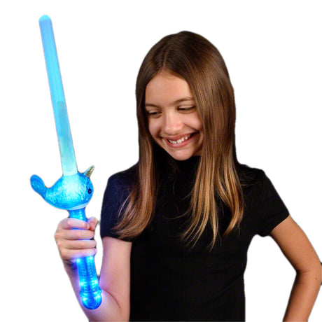 Flashing Narwhal Mini Light Saber-1