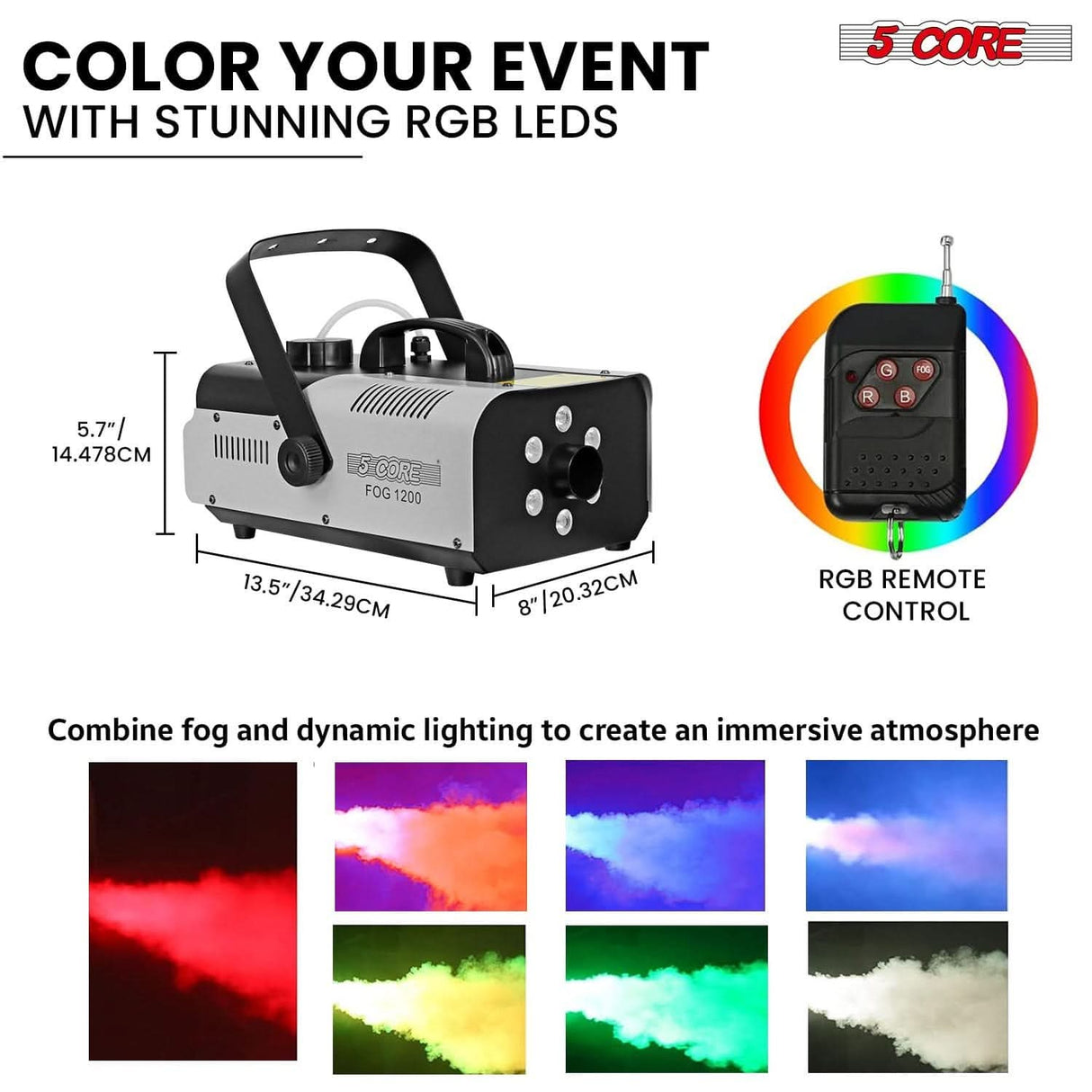 Smoke Machine with LED Lights