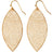 Gold Leaf Earrings for Women - Gold Dangle Earrings for Women Gold Drop Earrings for Women Gold Boho Earrings Big Earrings for Women Gold-Tone Filigree Earrings Dangly Large Earrings for Women - Lootquake
