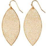 Gold Leaf Earrings for Women - Gold Dangle Earrings for Women Gold Drop Earrings for Women Gold Boho Earrings Big Earrings for Women Gold-Tone Filigree Earrings Dangly Large Earrings for Women - Lootquake